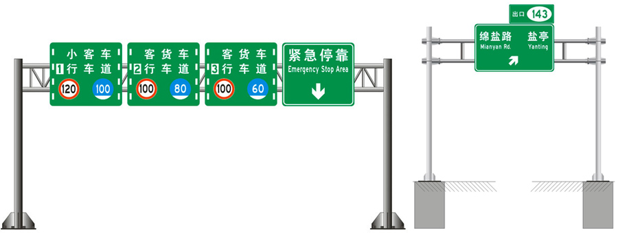 龍門架標志桿